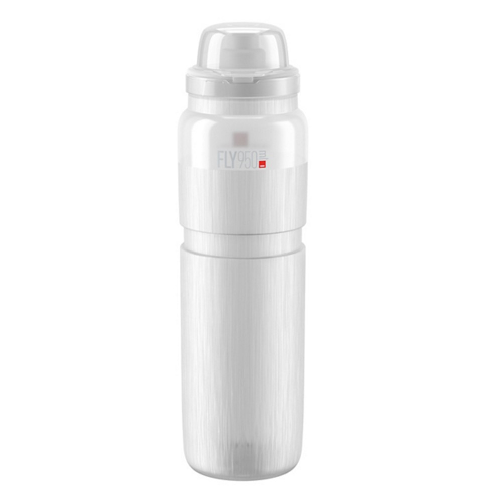 Gertuvė Elite FLY MTB 950ml (balta/pilkas logo)