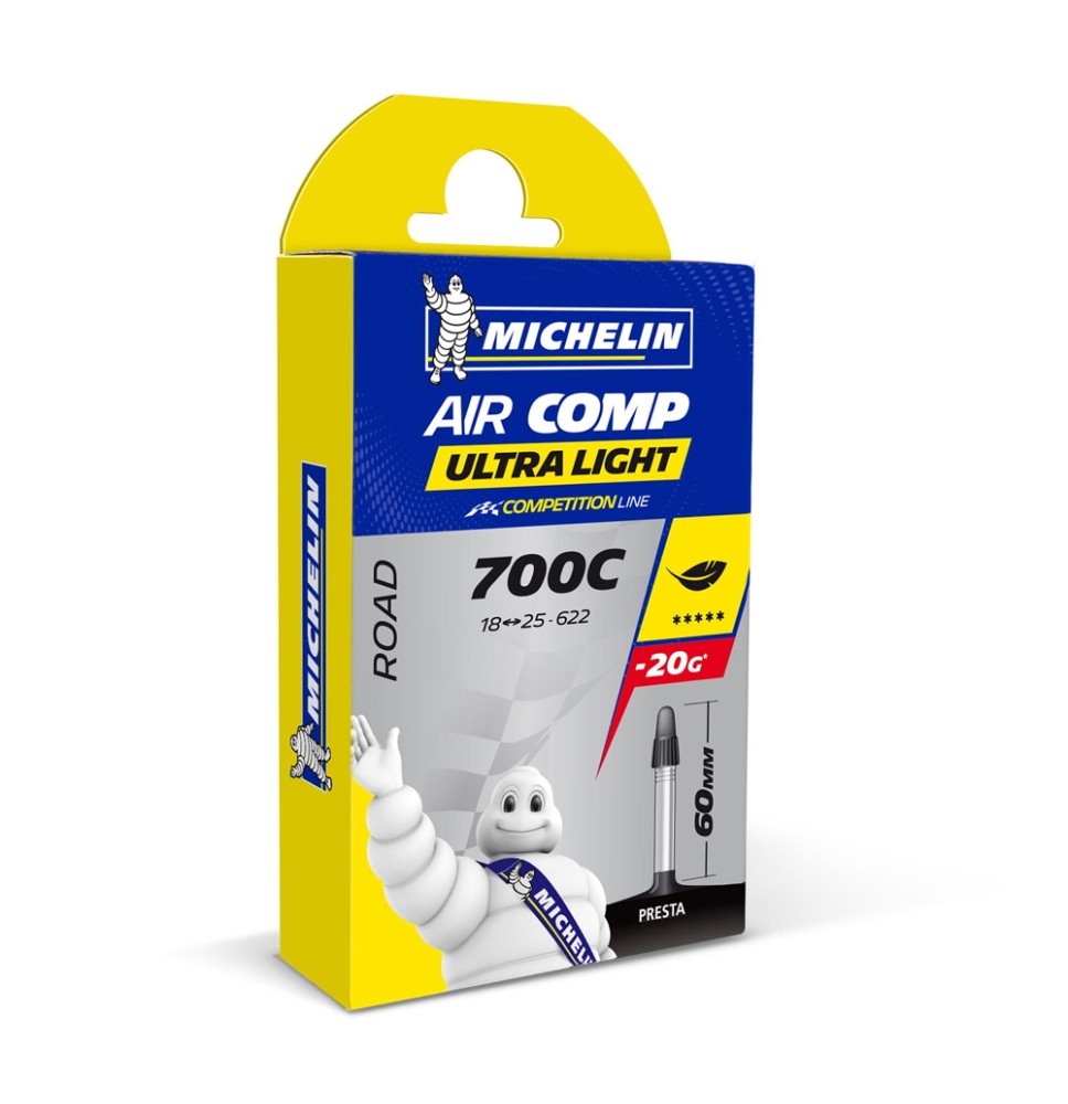 Kamera MICHELIN TUBE AIR COMP ULTRALIGHT GAL-FV 60MM 700x18/25