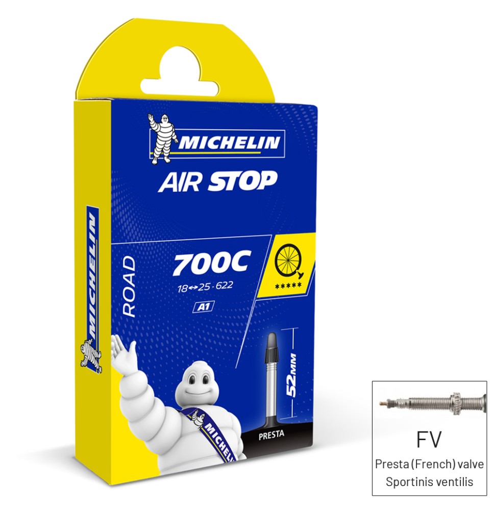 Kamera MICHELIN AIR STOP GAL-FV 52MM 700x18/25