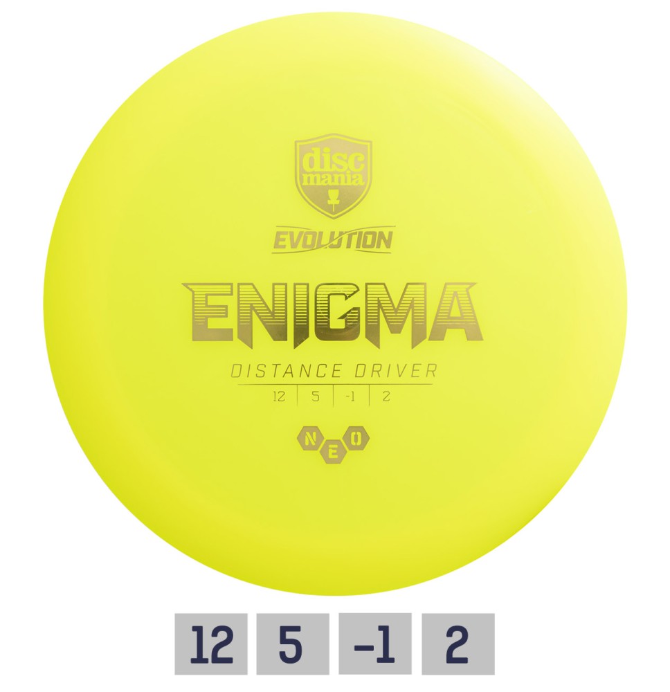 Diskgolfo diskas Distance Driver NEO ENIGMA Evolution Yellow