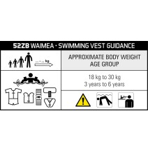 Plaukimo liemenė 52ZB ORA 18-30kg orange