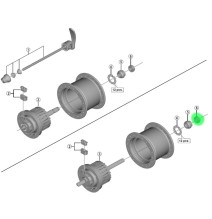 Veržlė priekinei stebulei Shimano HB-IM40 (M9x7.1 mm) (kairė)