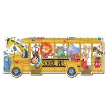 5 dėlionės (puzzle) ANIMAL BUS 2-4 metų