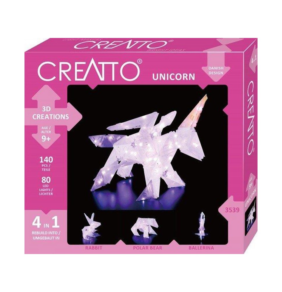 Lavinamasis rinkinys CREATTO UNICORN 9+