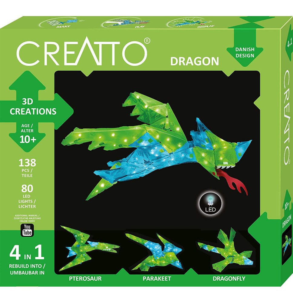 Lavinamasis rinkinys CREATTO DRAGON 10+