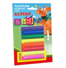 Plastilinas ALPINO 6sp+2neon