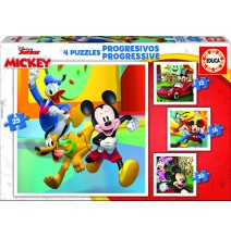 4 dėlionės (puzzle) 12+16+20+25 JUNIOR MICKEY 3-5metų