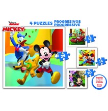 4 dėlionės (puzzle) 12+16+20+25 JUNIOR MICKEY 3-5metų