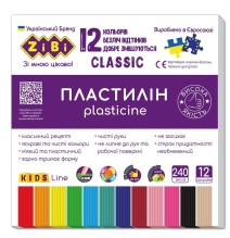 Plastilinas CLASSIC KIDS Line 12sp 240g