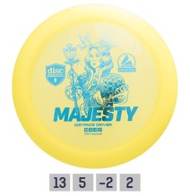 Diskgolfo diskas Distance Driver MAJESTY Active premium Yellow