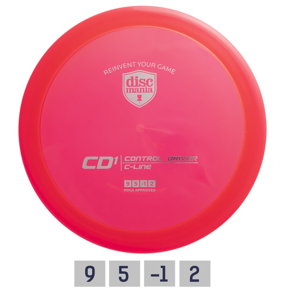 Diskgolfo diskas Distance Driver C-LINE CD1 Red