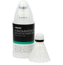 Badmintono skrajukės AVENTO 46SG nailon. 4vnt LED