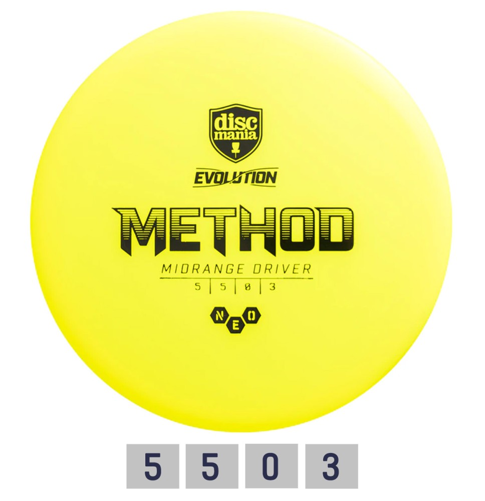 Diskgolfo diskas Midrange Driver NEO METHOD Evolution Yellow