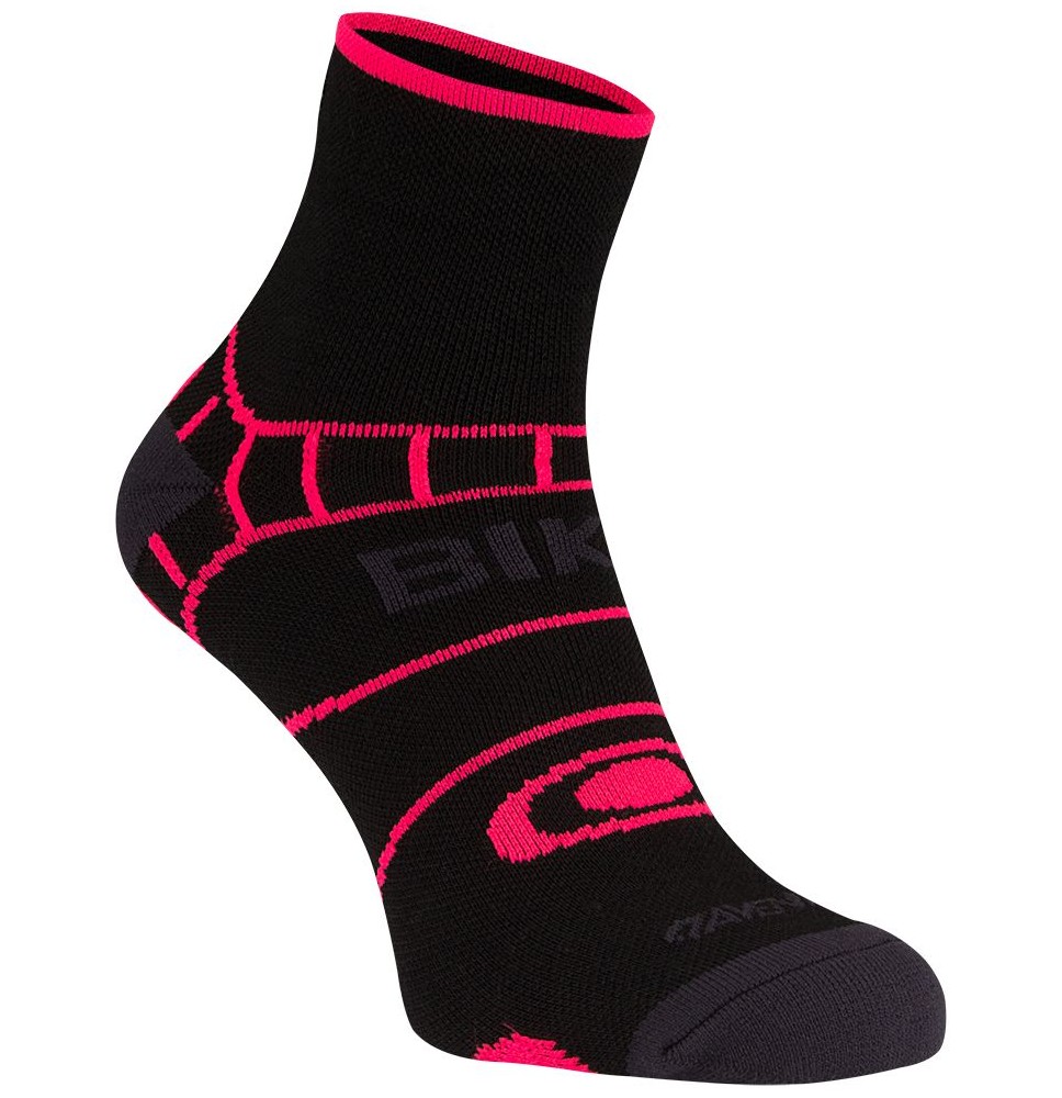 Kojinės unisex AVENTO 74OT ZWR 35-38 Black/Pink