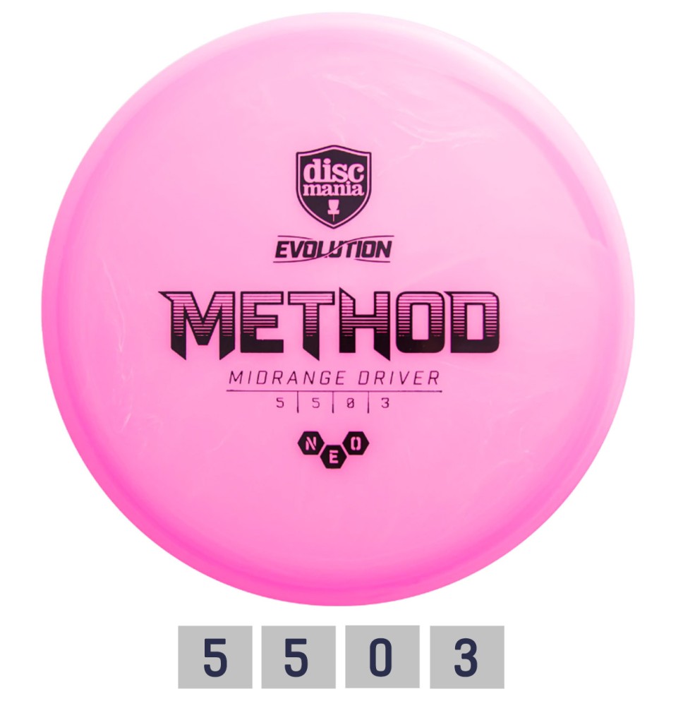 Diskgolfo diskas Midrange Driver NEO METHOD Evolution Pink