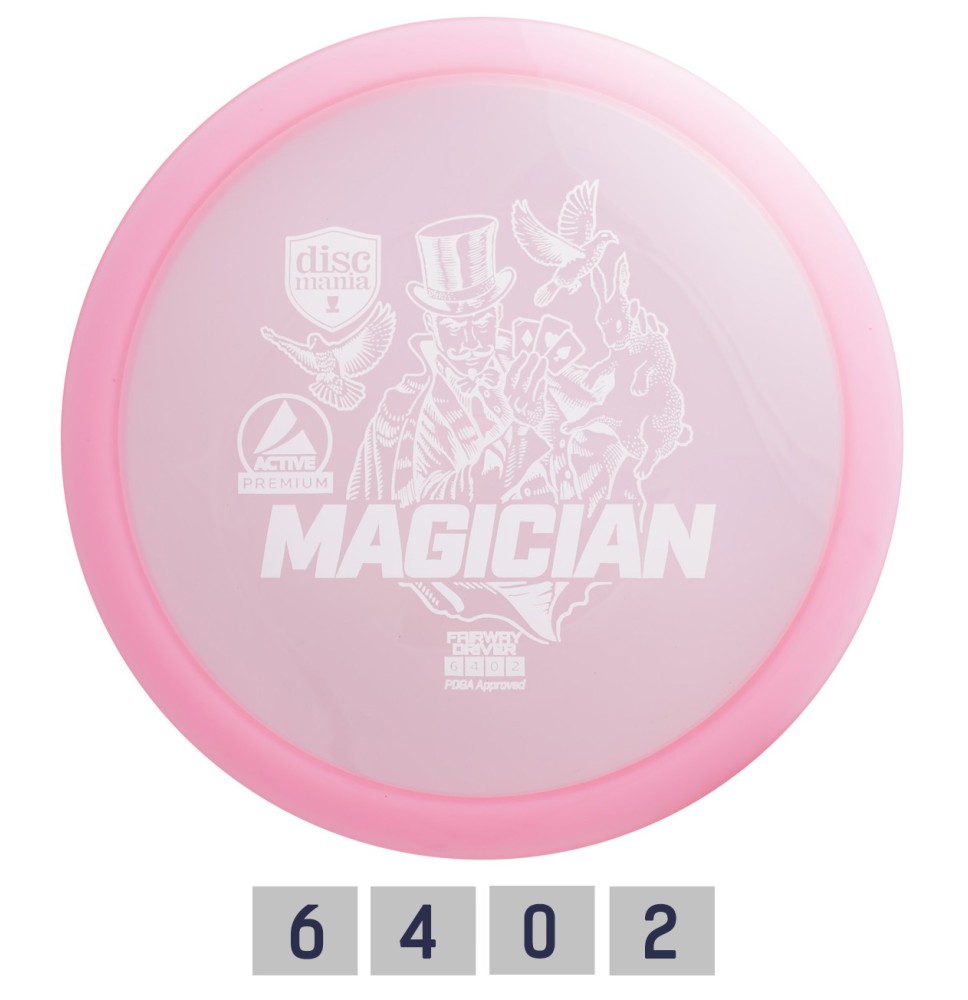 Diskgolfo diskas Fairway Driver MAGICIAN Active Premium Pink