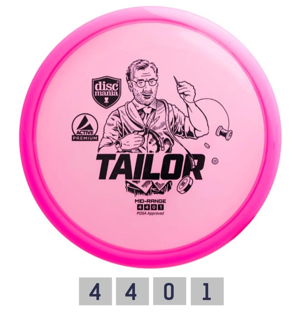 Diskgolfo diskas Midrange Driver TAILOR Active Premium Pink