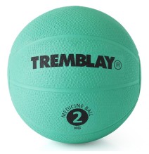 Svorinis kamuolys TREMBLAY Medicine Ball 2kg D20cm Green mėtymui