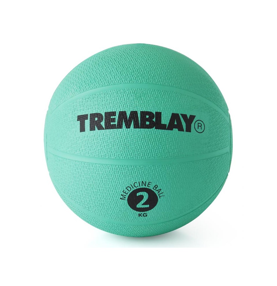 Svorinis kamuolys TREMBLAY Medicine Ball 2kg D20cm Green mėtymui