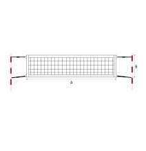 Papl. teniso tinklas POKORNY Econom 8,5x1m 2mm 1vnt.