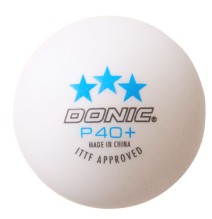 Stalo teniso kamuoliukai DONIC P40+ 3žv. ITTF 3vnt White