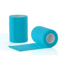 Elastinis teipas GYMSTICK 4m x 7,5cm blue 2 vnt