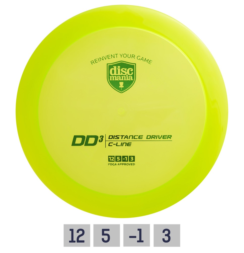 Diskgolfo diskas Distance Driver C-LINE DD3 Green