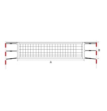 Papl. teniso tinklas POKORNY Sport 8,5x1m 3mm 1vnt