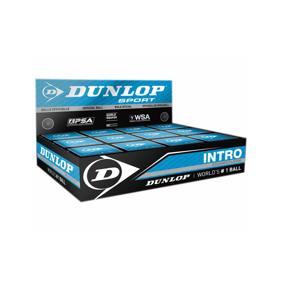 Skvošo kamuoliukas Dunlop INTRO 12-box