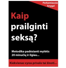 Knyga "Kaip prailginti seksą?"