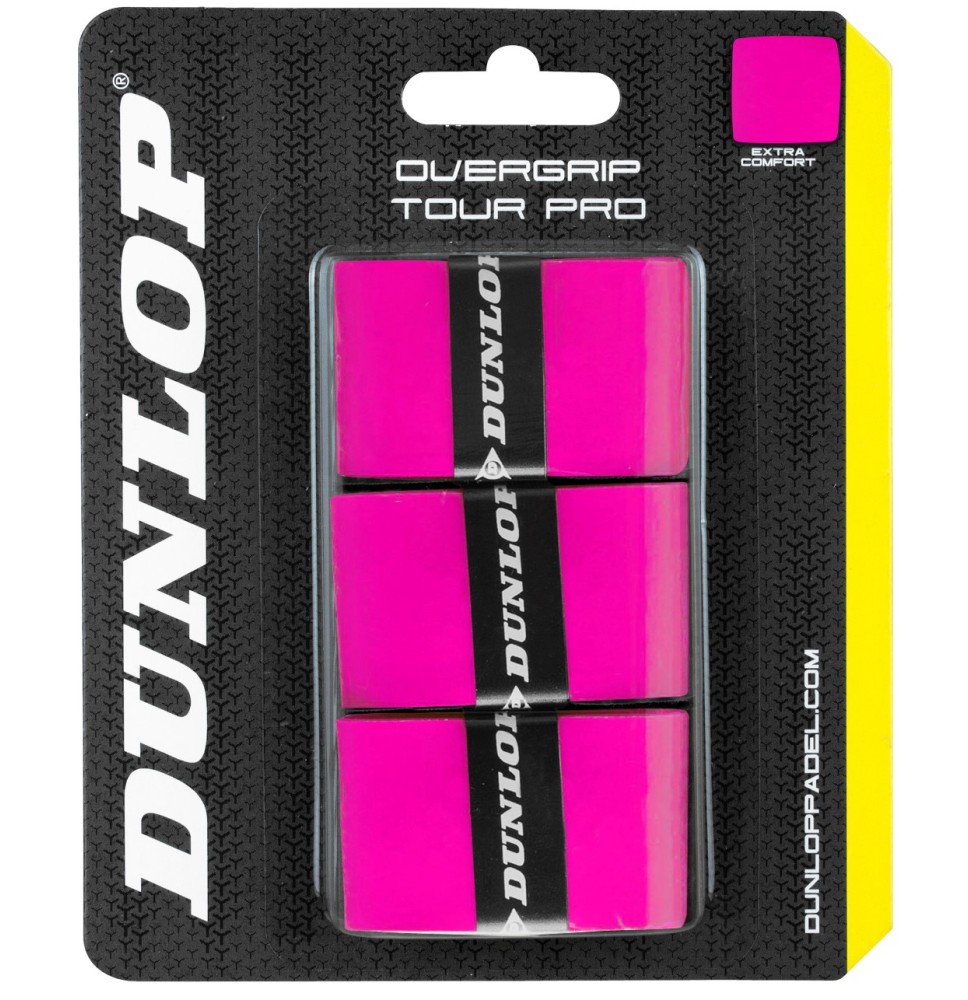 Padel raketės virš. apvija TOUR PRO 3vnt. pink