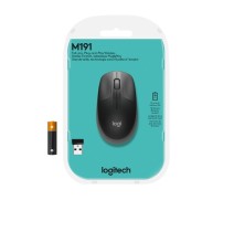 Logitech M190 Full-Size Belaidė pelė, RF Wireless, 1000 DPI, Charcoal