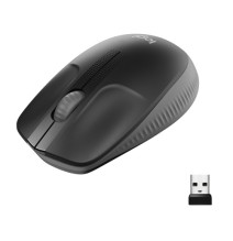 Logitech M190 Full-Size Belaidė pelė, RF Wireless, 1000 DPI, Charcoal