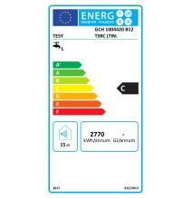 Elektrinis vandens šildytuvas TESY GCH100 horizontalus