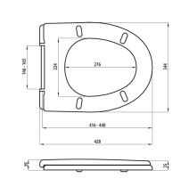 Klozeto dangtis MA-013AM