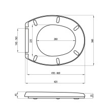 Klozeto dangtis MA-021AM