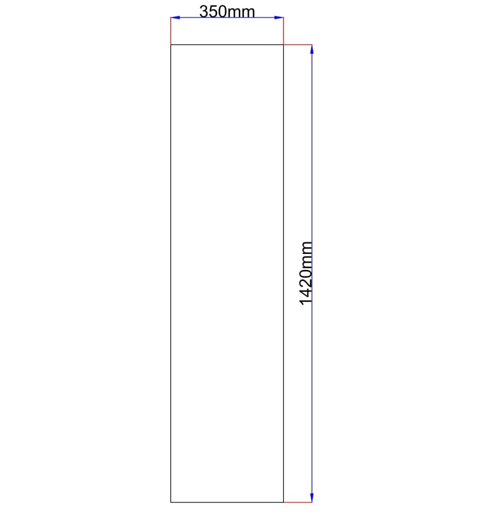 Dušo kabinos šoninis stiklas tiesus 350x1420 šinšil 3.53.