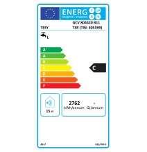 Elektrinis vandens šildytuvas TESY GCV80 vertikalus SLIM