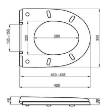 Klozeto dangtis MA-020A