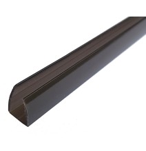 Profilis 2.1 m 6mm bronza-pilkas