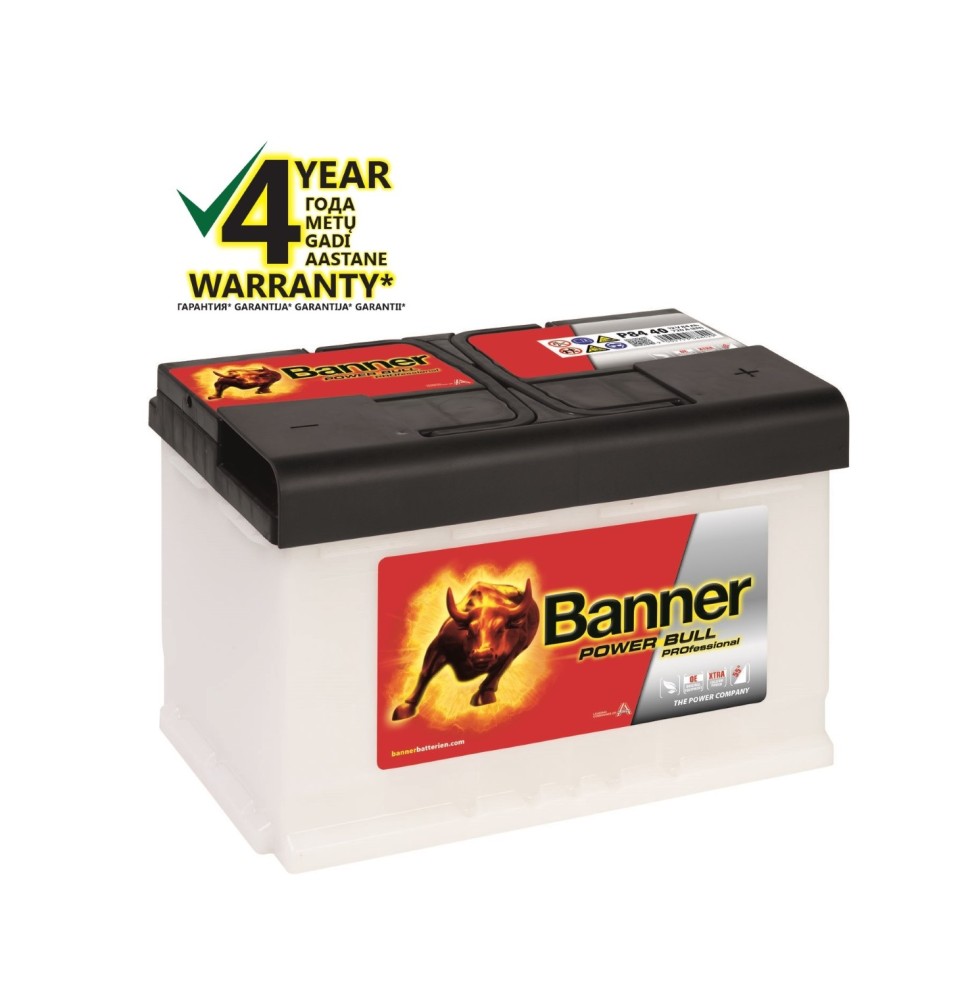 Banner 84Ah 760A 12V Power PRO akumuliatorius 315x175x190mm