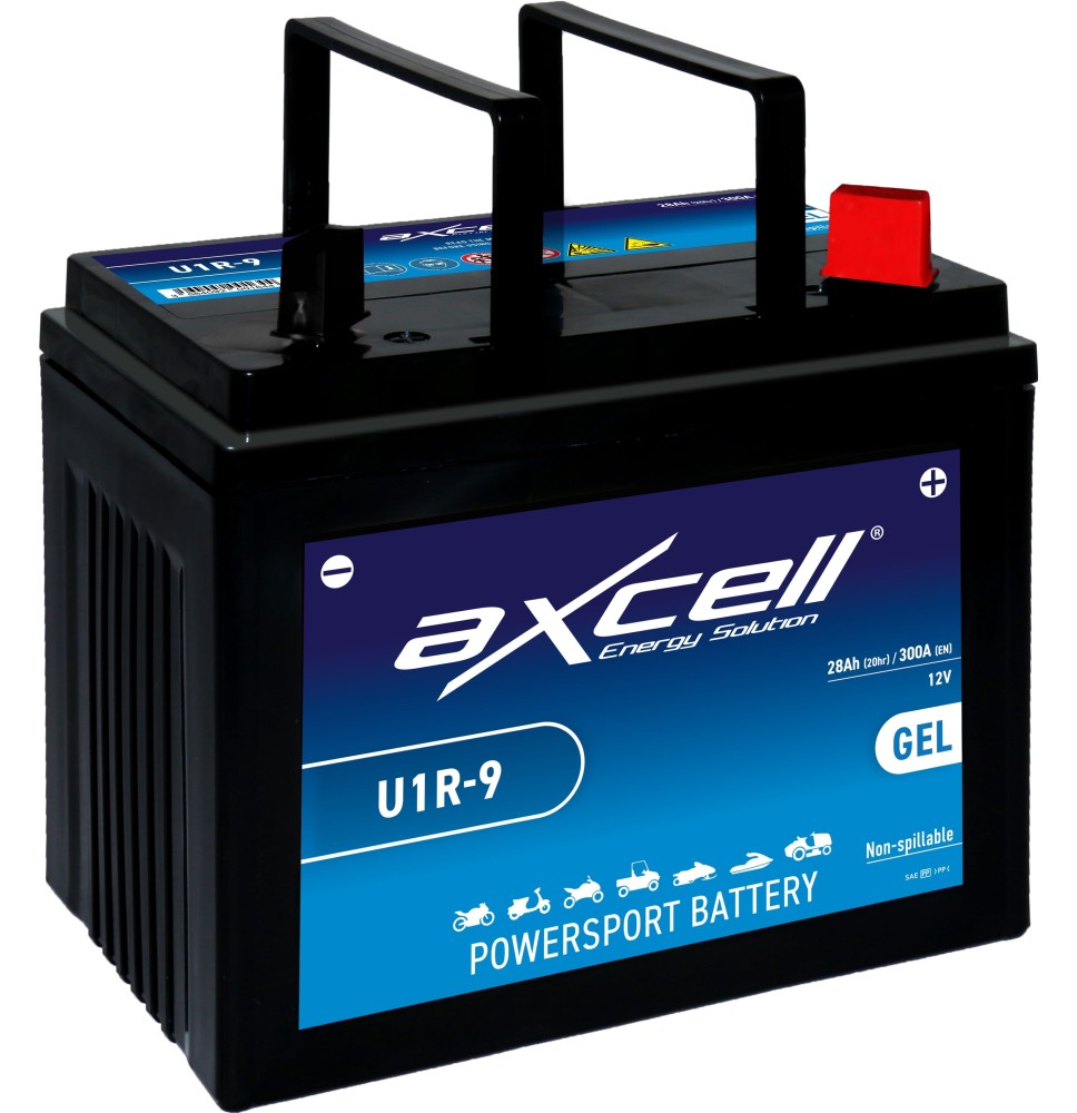 Axcell Garden GEL 28Ah 300A -/+ 12V akumuliatorius 195x125x176mm