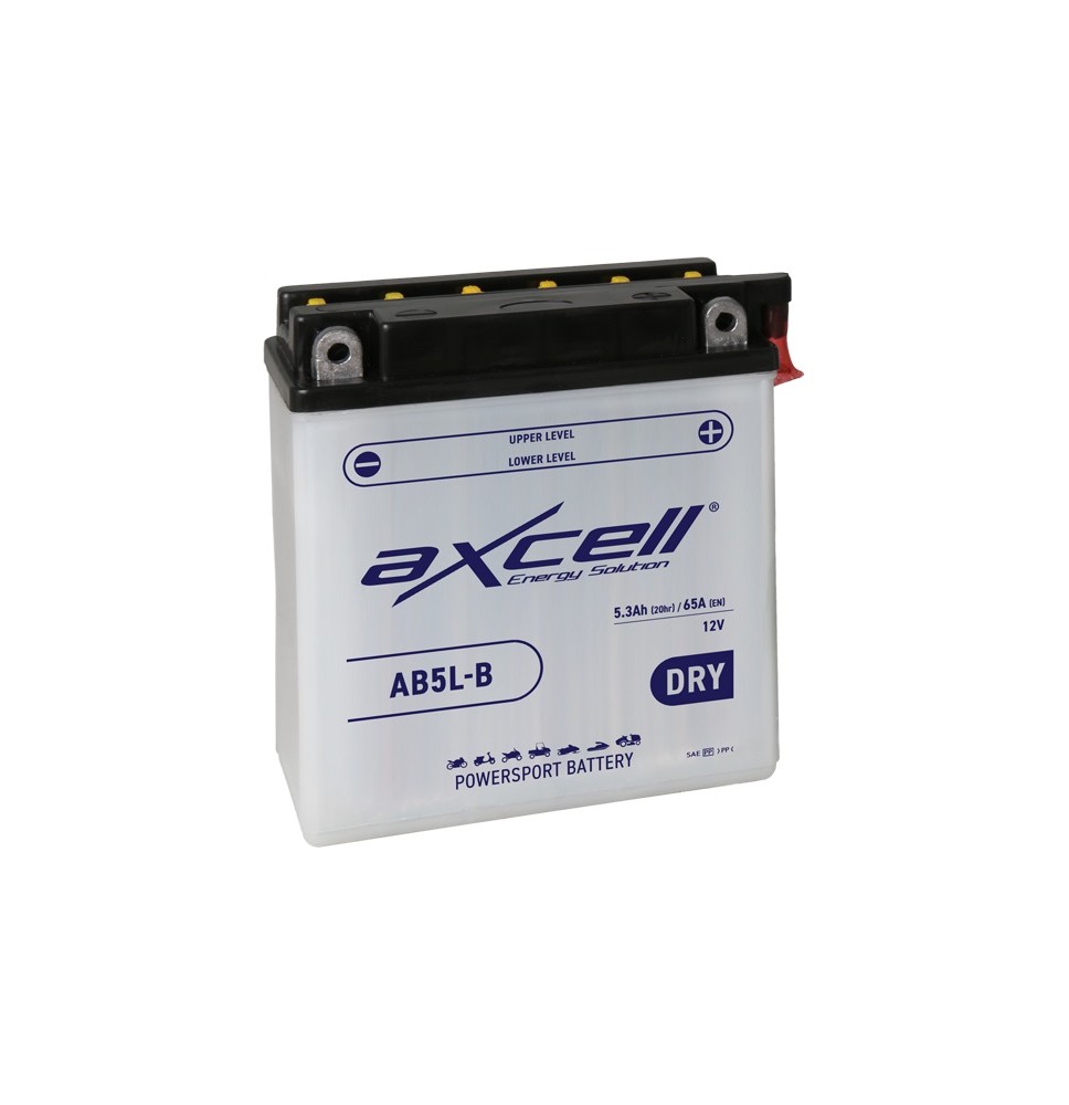 Axcell DRY 5Ah 65A -/+ 12V akumuliatorius 120x60x130mm