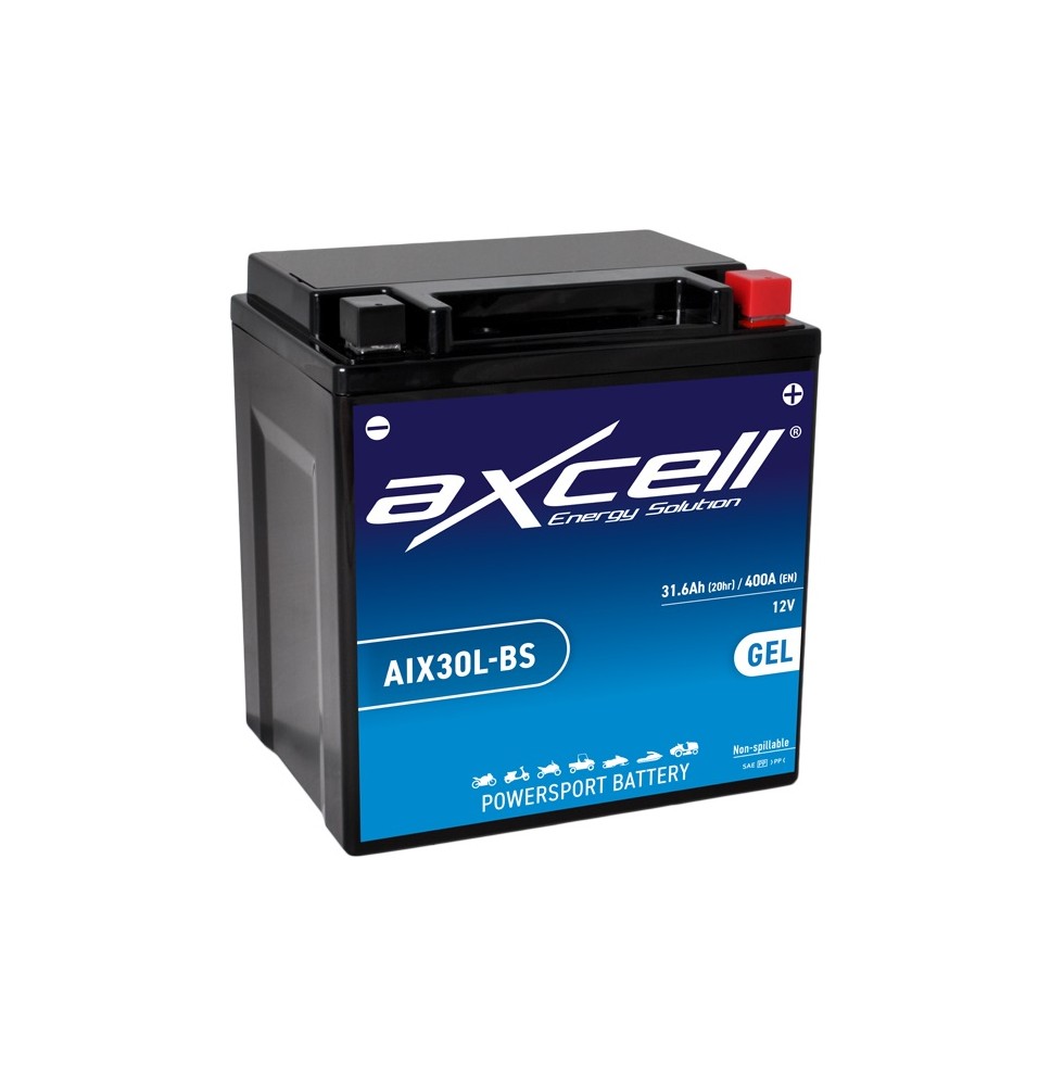 Axcell GEL 30Ah 400A -/+ 12V akumuliatorius 166x126x173mm