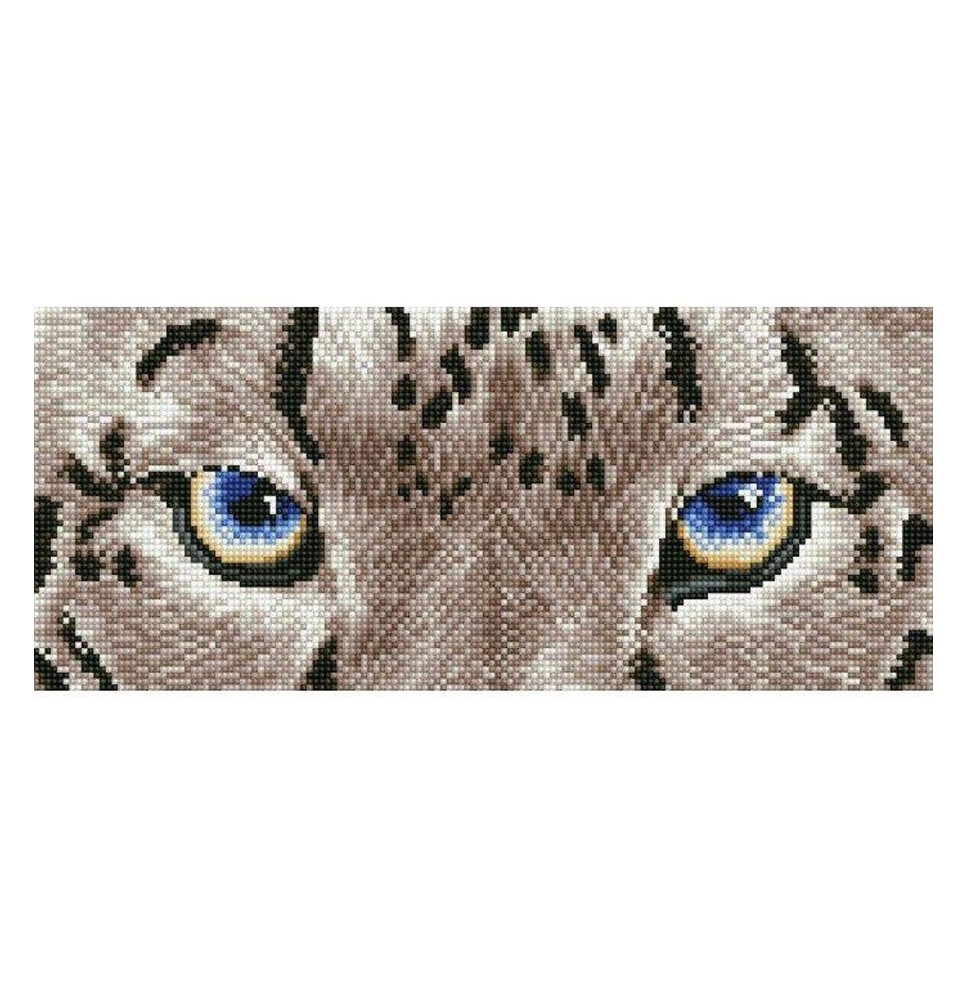 Deimantinė mozaika SNOW LEOPARD SPY 42x18