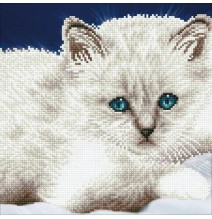 Deimantinė mozaika WHITE CAT 32x40