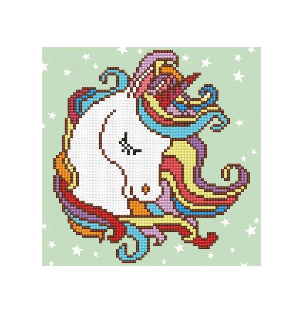 Deimantinė mozaika FUN UNICORN 22x30