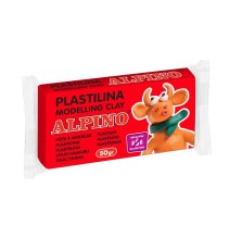 Plastilinas ALPINO 50g raudonas