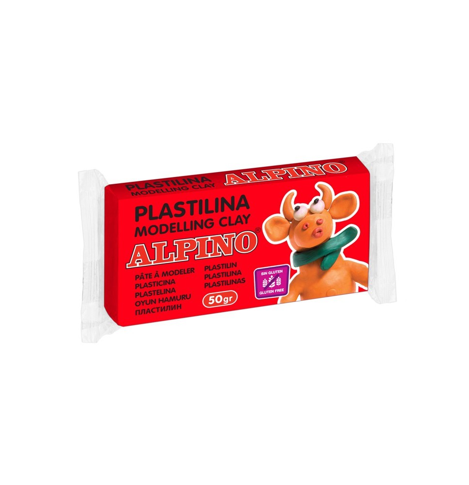 Plastilinas ALPINO 50g raudonas