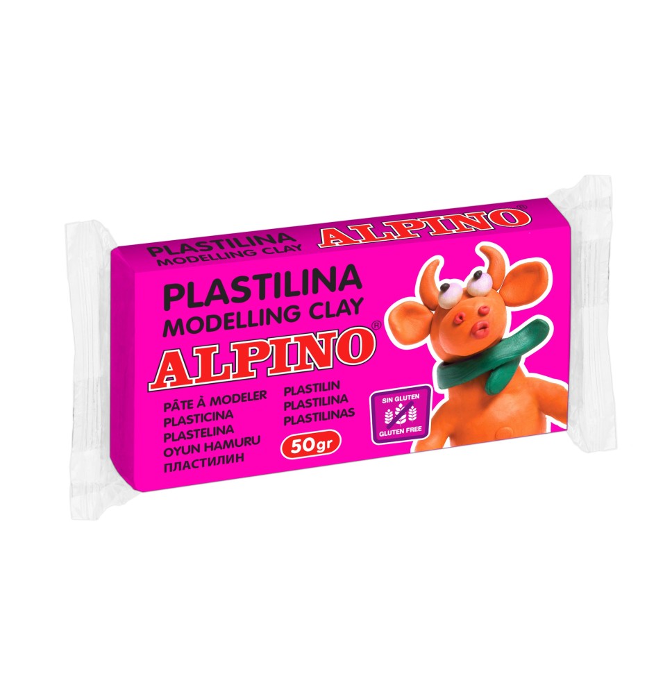 Plastilinas ALPINO 50g rožinis